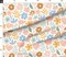Baby Kids Whimsical Minimalist Bold Floral Abstract Scandi Scandinavian Boho Nursery Playroom Playful Botanical Large Scale Modern Contemporary Custom Printed Fabric by Spoonflower Various Fabrics by the Yard or Fat Quarter